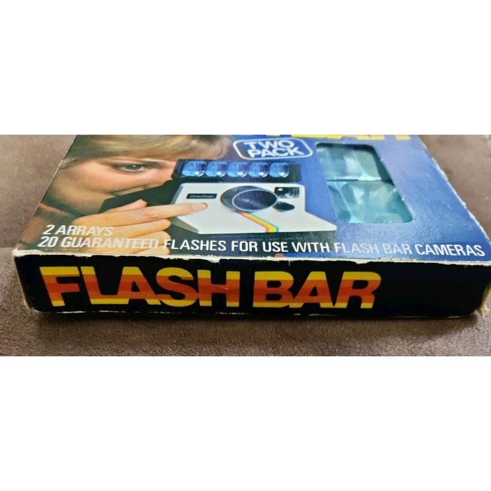 Vintage Sylvania Two Pack Blue Dot Flash Bar 20 Flashes for Camera For Polaroids